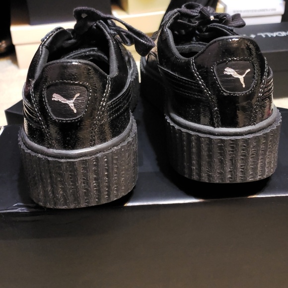 Fenty Black on black  Patent Leather Puma - Picture 6 of 8